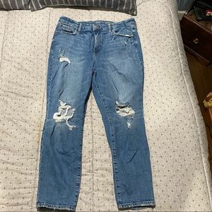 old navy high rise straight jean